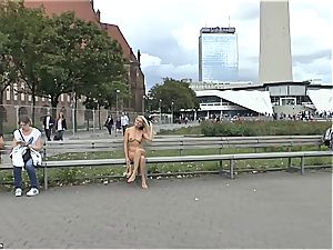 blondie Czech teenager showcasing her scorching bod bare in public